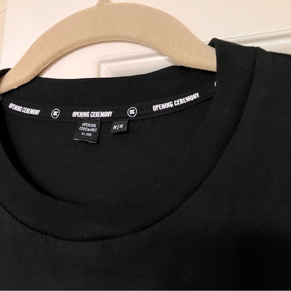 Opening Ceremony Black & Red Crew Neck Crop Top - Picture 5 of 10